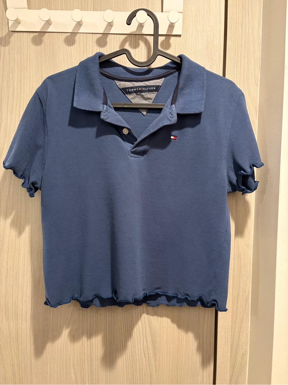 Tommy Hilfiger Blue Polo Crop Top Size XS